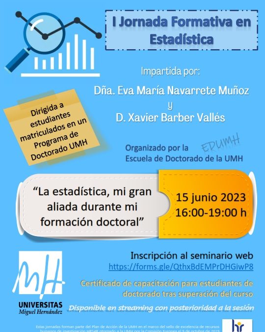 I Jornada Formativa en Estadística